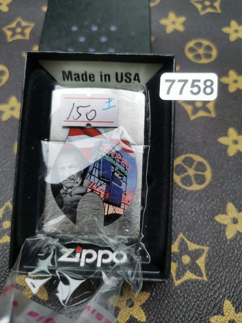 Zippo打火机回血16D拉丝带题材-7758