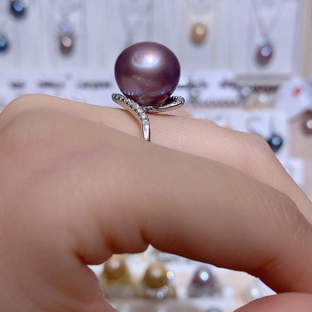 戒指未镶嵌淡水珍珠请***姐s y有大瑕疵