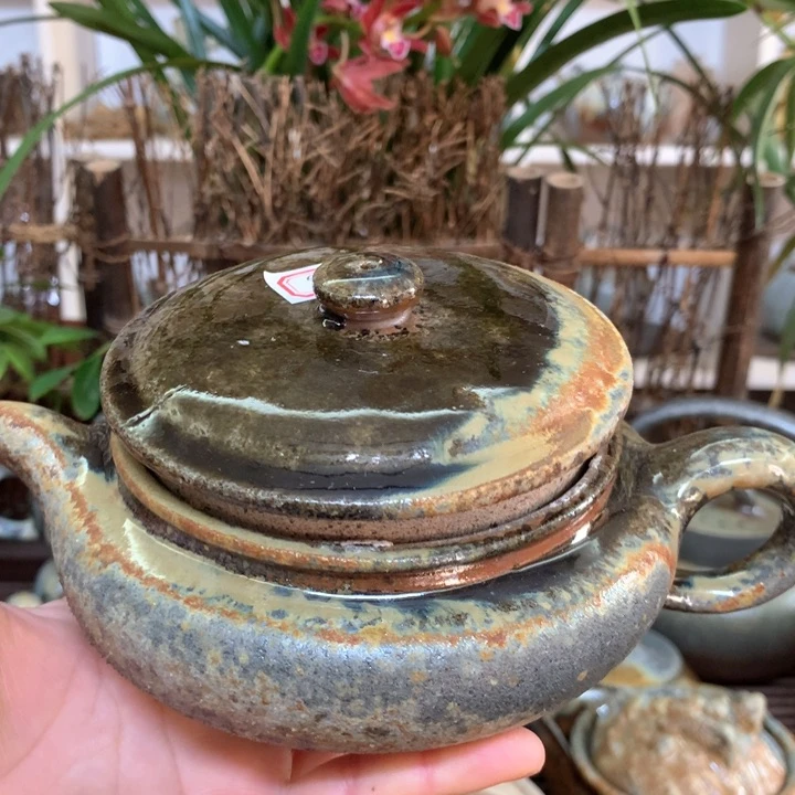 紫砂茶壶?****?纯自然高温裸柴烧