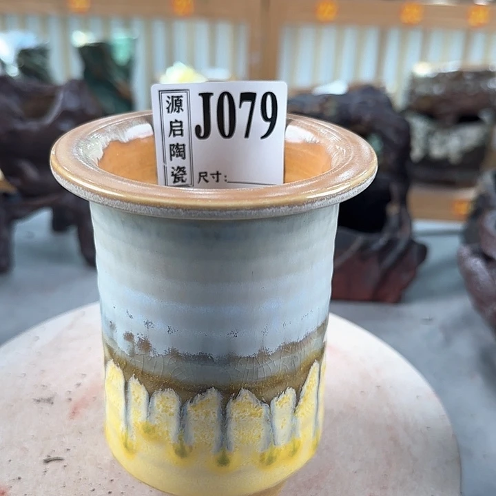 紫砂花盆景德镇陶瓷多肉花盆079