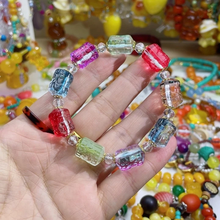 七***˗43号彩色雕刻手串