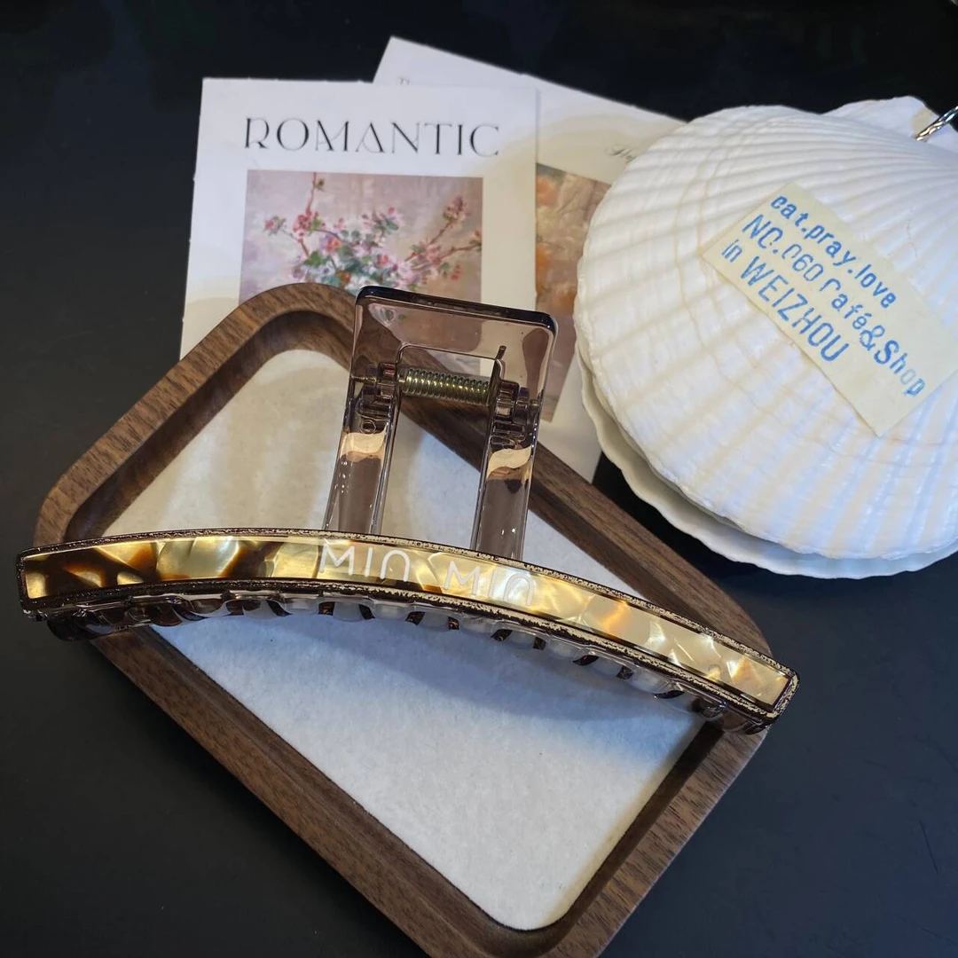 13公分豹纹百搭抓夹 T1