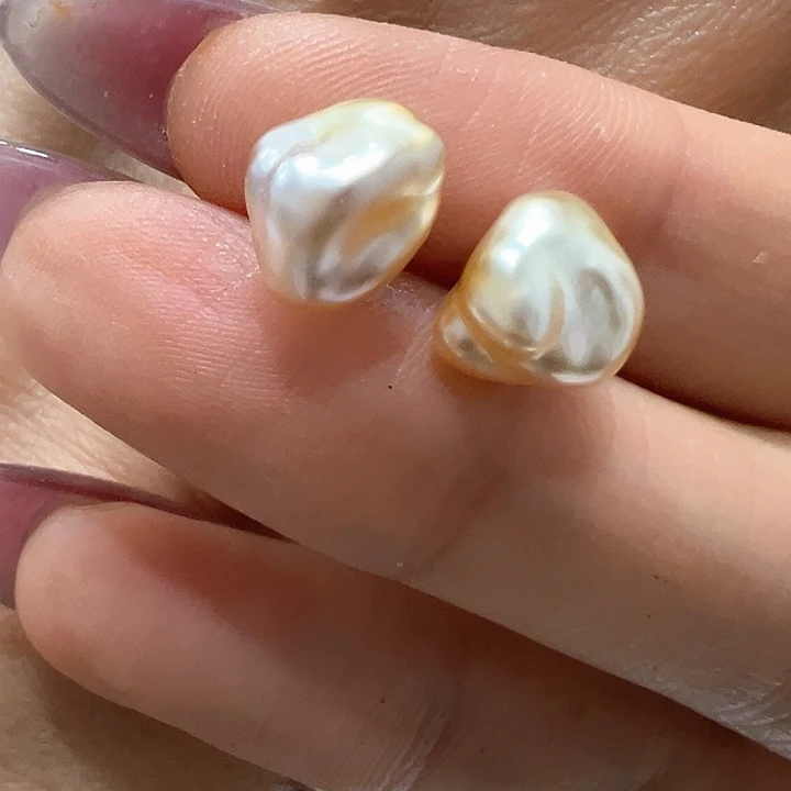 银S925镶嵌耳饰海水珍珠