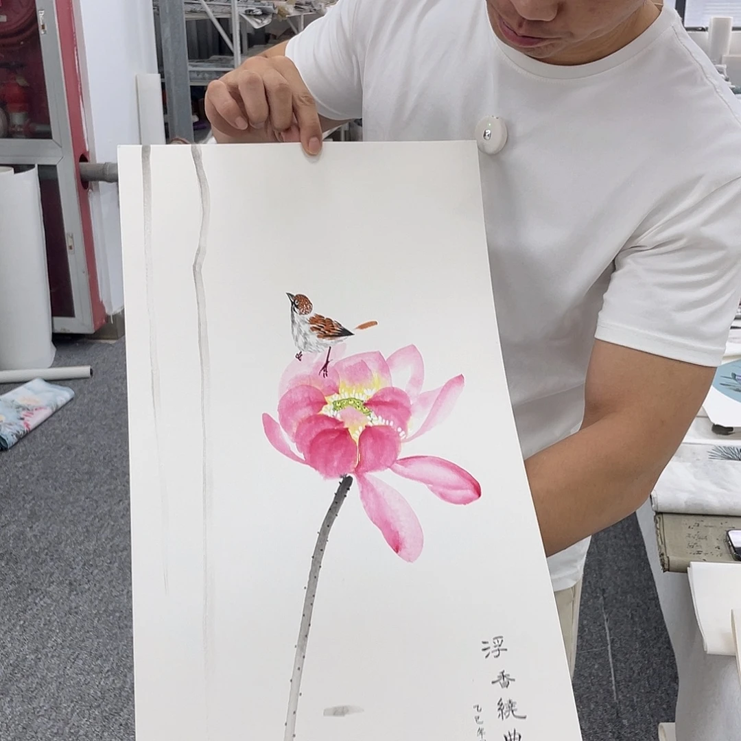 国画纯手绘字画宣纸