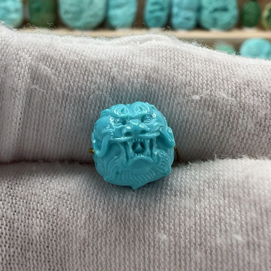 未镶嵌绿松石龙珠9.6mm