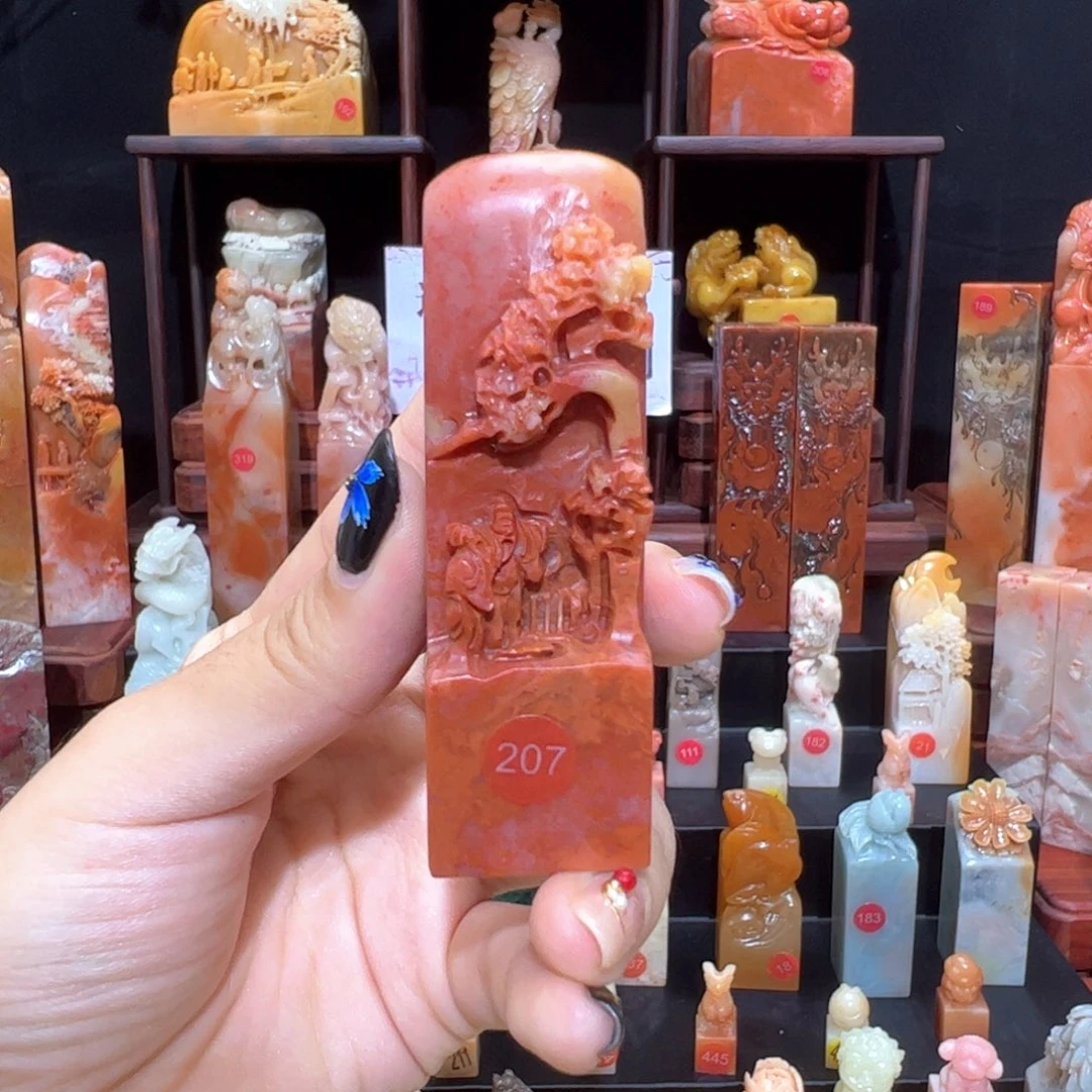 昌化石印石手工制作