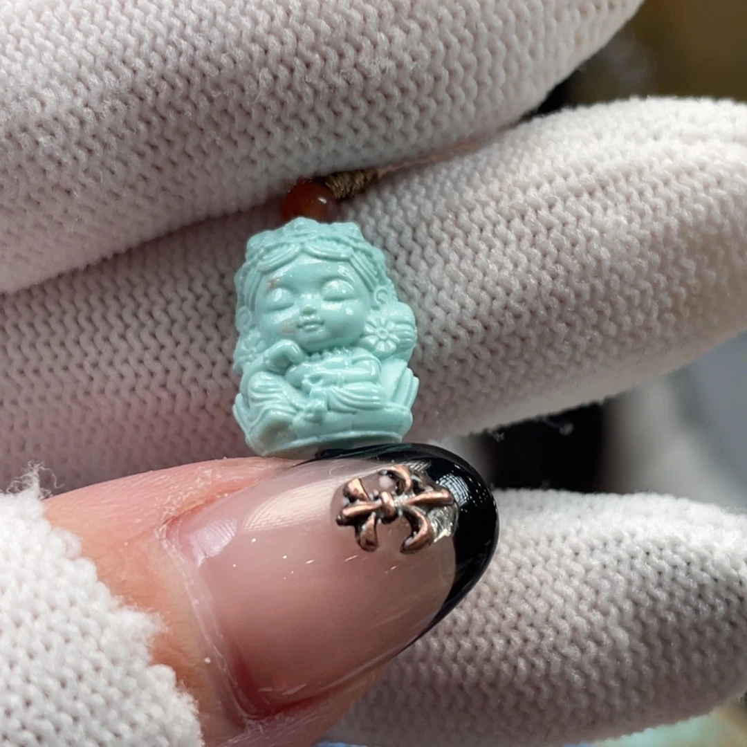 绿松石未镶嵌挂件