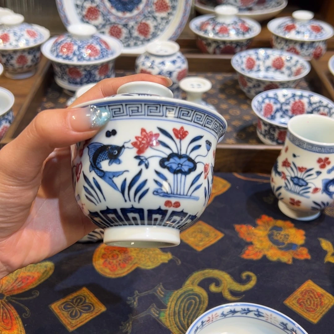 陶瓷摆件景德镇茶器百宝箱