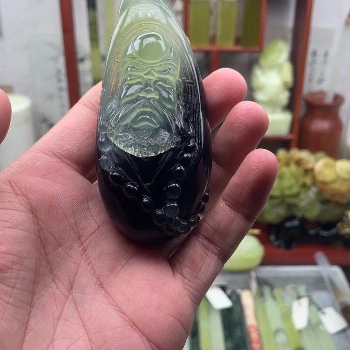 未镶嵌岫玉四大名玉手把