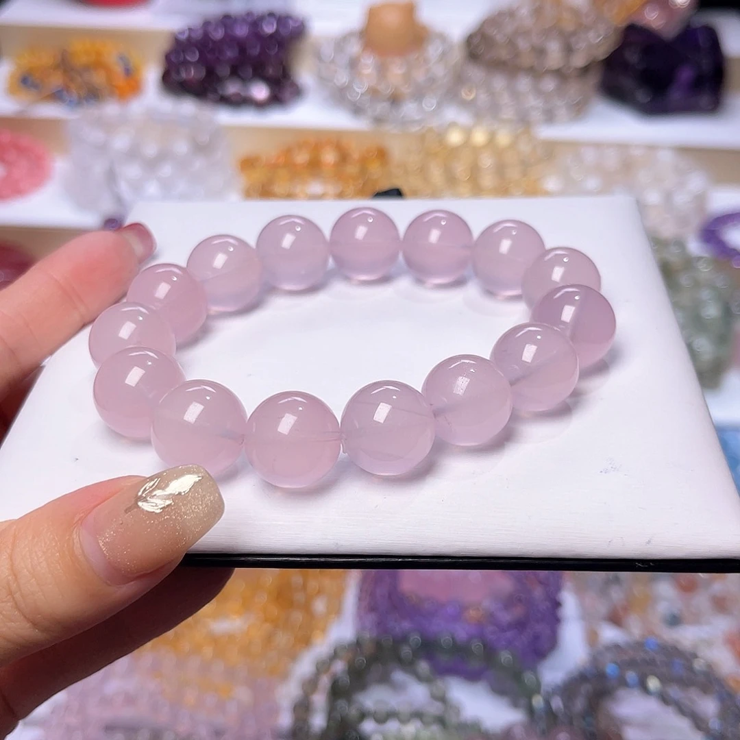 水晶手串未镶嵌?***?天然水晶15mm