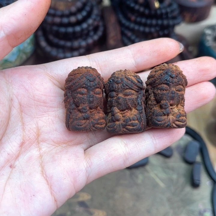 降真香手串/手链3.0黄油卓玛雕刻件（2）