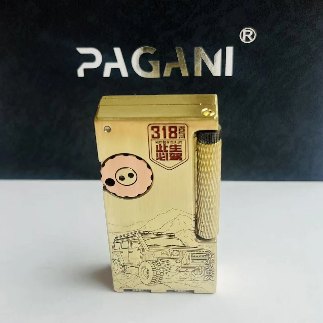 帕伽尼  黄铜 抬臂机 318 填彩  打火机