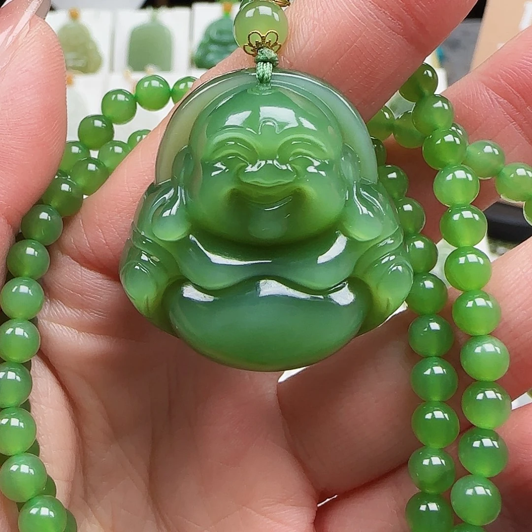 和田玉未镶嵌颈饰35