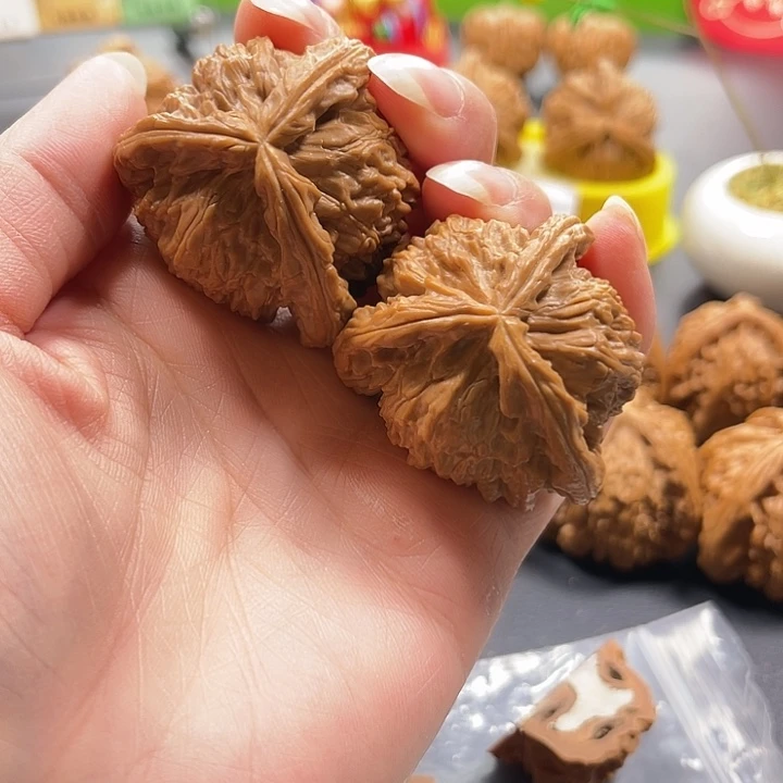 吊坠文玩核桃拼接白奔