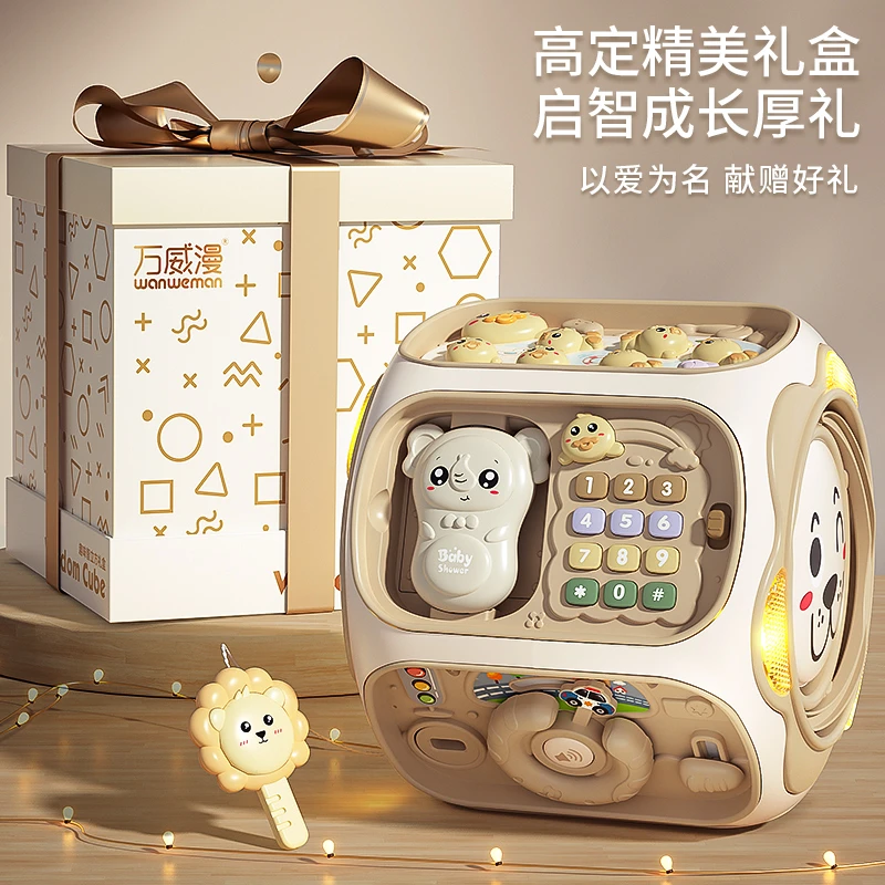 婴儿手拍鼓多八面体6一12个月8儿童益智音乐早教八宝宝玩具0-1岁3