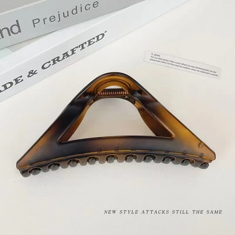 不挑发量抓夹少女发卡简约法式花朵大抓夹时尚网红鲨鱼夹