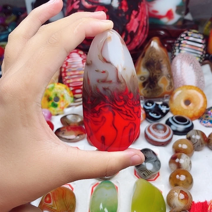 玛瑙/玉髓未镶嵌耳环