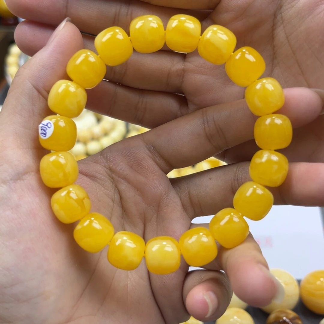 琥珀未镶嵌手串同料老邢手串11.9mm