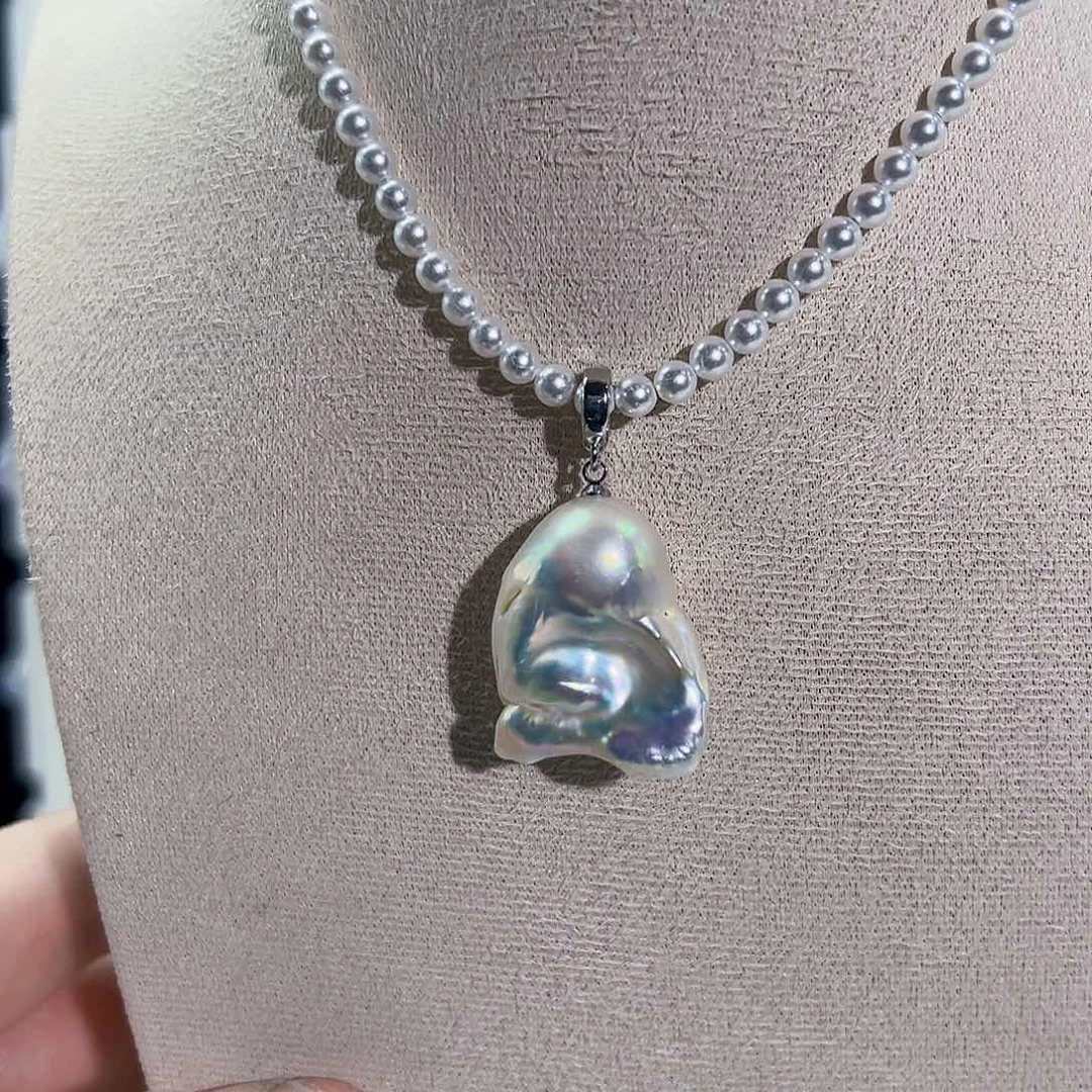 淡水珍珠吊坠(不含链)未镶嵌