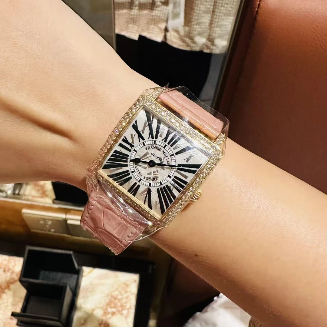 95新 Franck Muller/法兰克穆勒 石英.33x40mm.玫瑰金.251027026