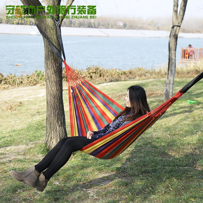 吊床户外秋千儿童双人家用防侧翻吊椅宿舍寝室学生室内床