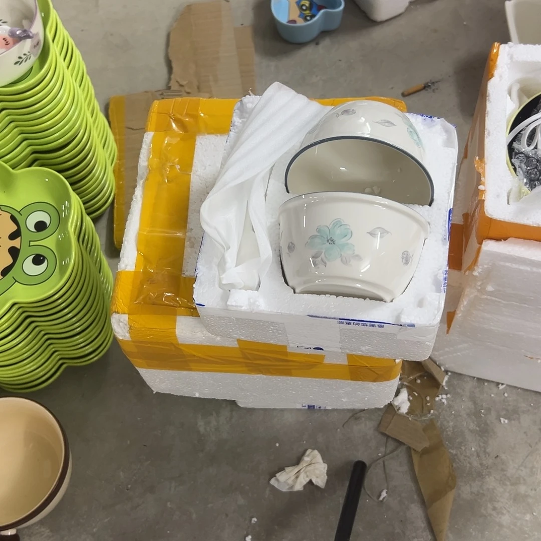 瓷正品两碗两勺子花