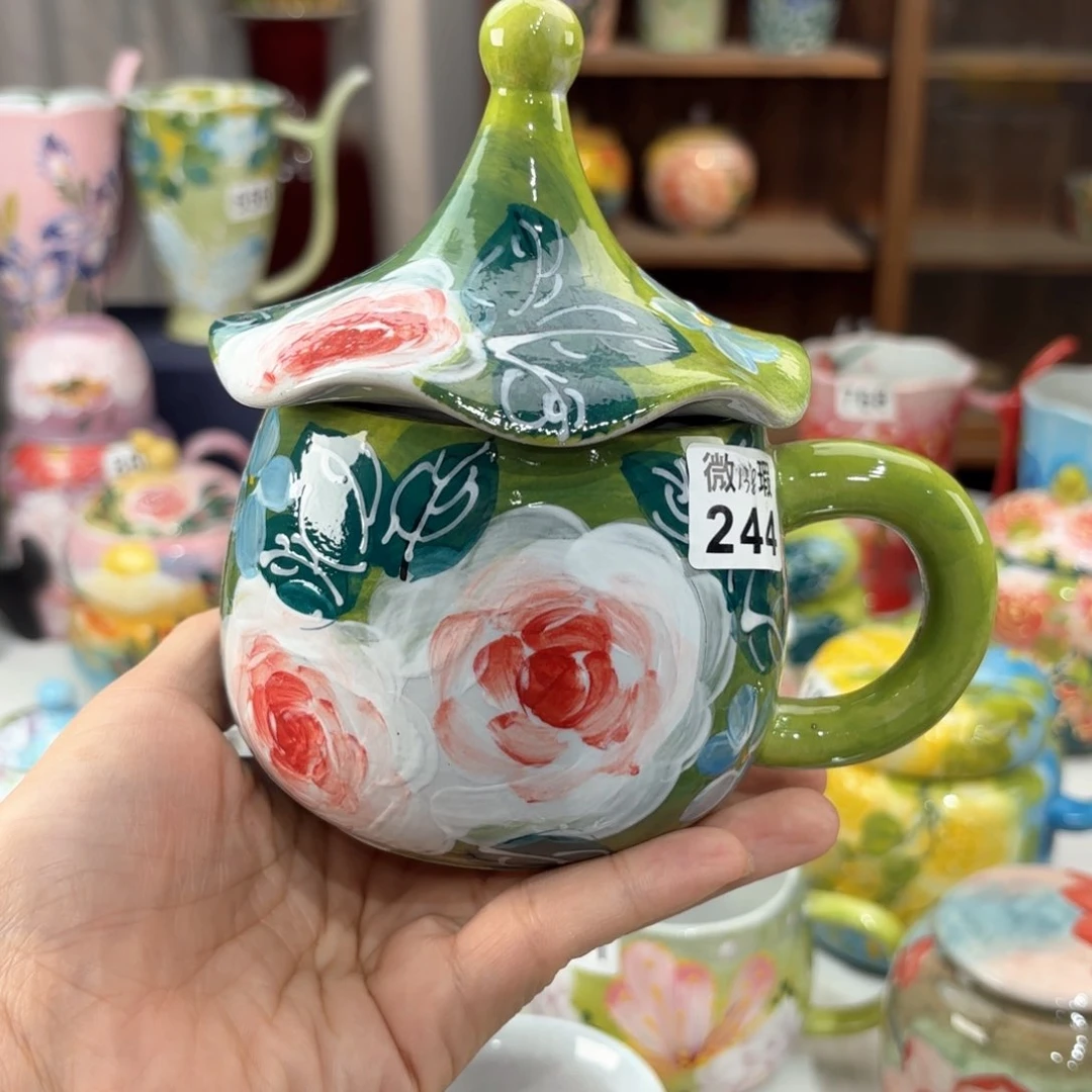 景德镇手绘高温釉下彩陶瓷茶具