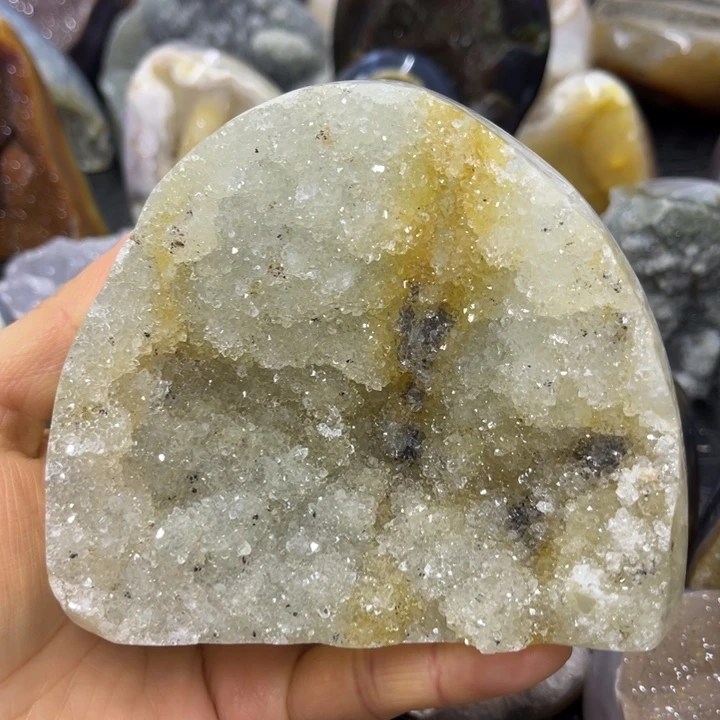 未镶嵌珠宝半成品水晶^_^彩晶花簇