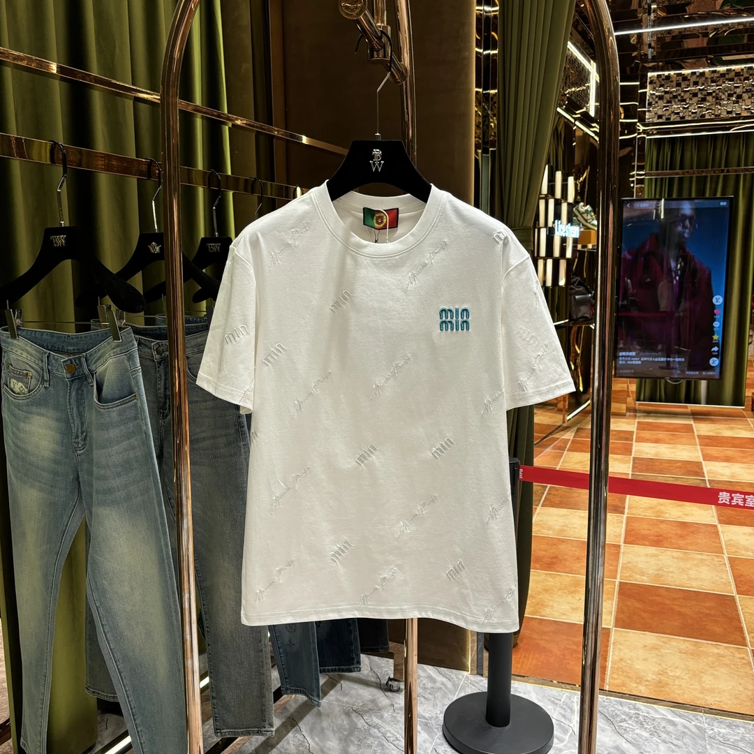 G【CC-专属】2025春夏新品 高级感时尚百搭重工刺绣短袖25022