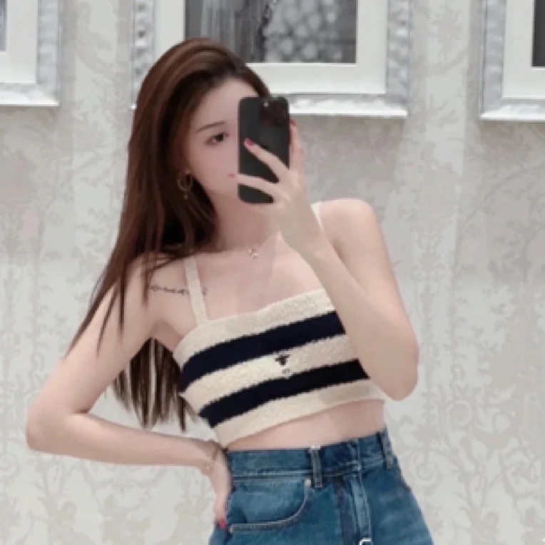 99新 DIOR/迪奥 黑白条纹针织上衣 24新款/44785150