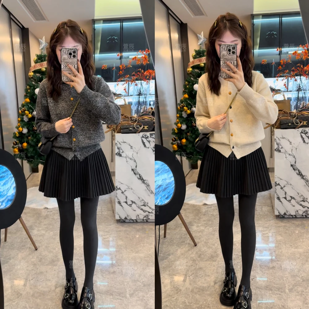 【月下轻语】韩版洋气精致感内搭针织毛衣ins风通勤实用穿搭#3933