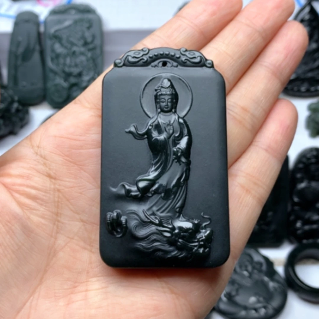 【闪购商品】颈饰未镶嵌和田玉双面雕刻