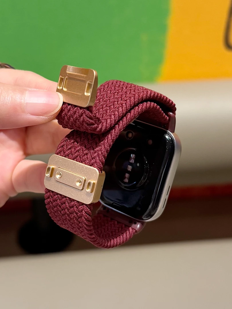 适用华为watchFIT4/3一体磁吸编织4pro弹力透气fit4时尚腕带男女