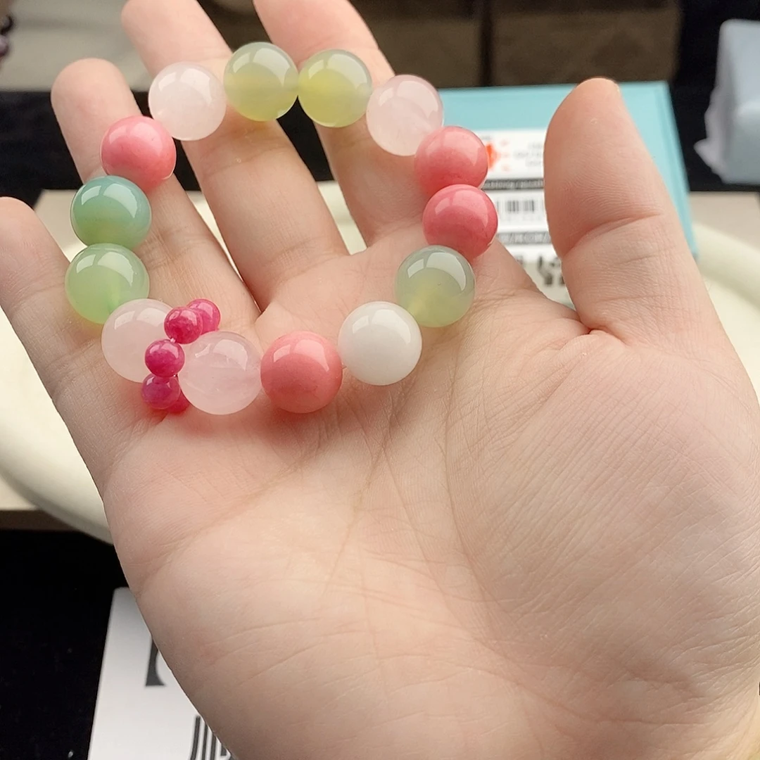 银S925镀金镶嵌手链水晶