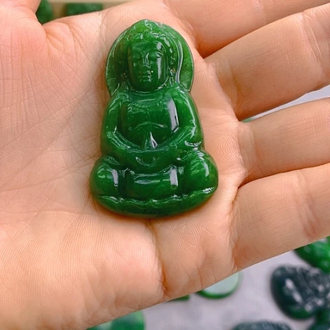 未镶嵌和田玉挂件涅****?观音