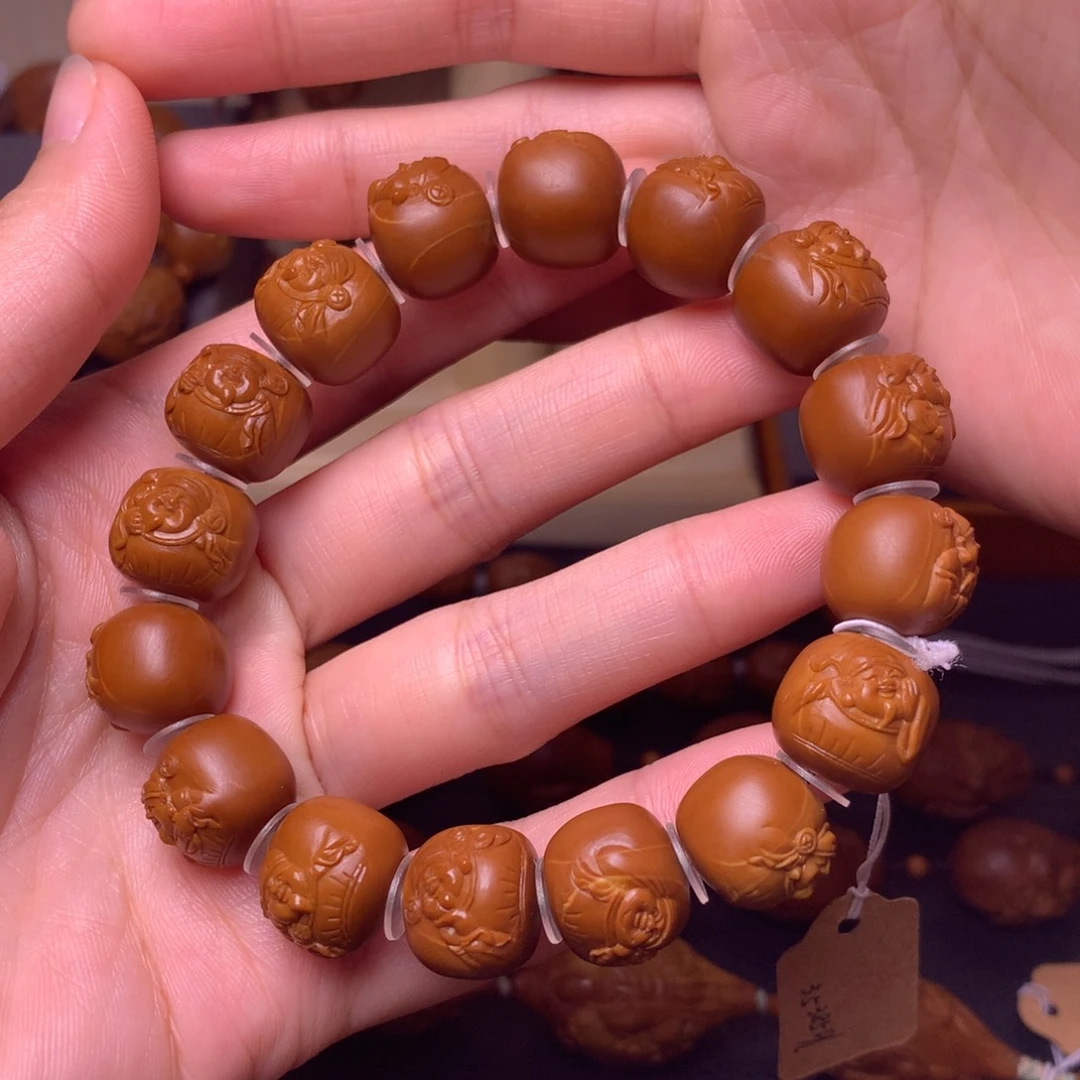 橄榄核手串/手链财神爷