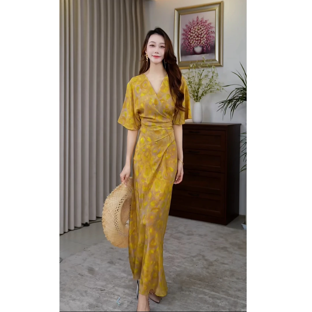 Hangsixiang.小爽【波西米亚】海边度假法式连衣裙56867