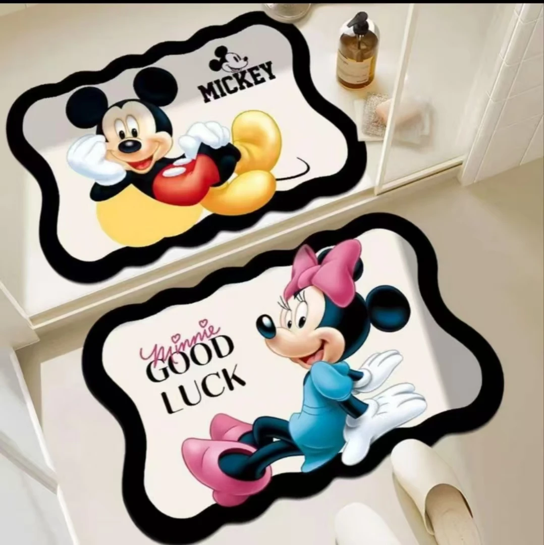 【油画米奇】吸水防滑脚垫卡通可爱垫吸水防滑