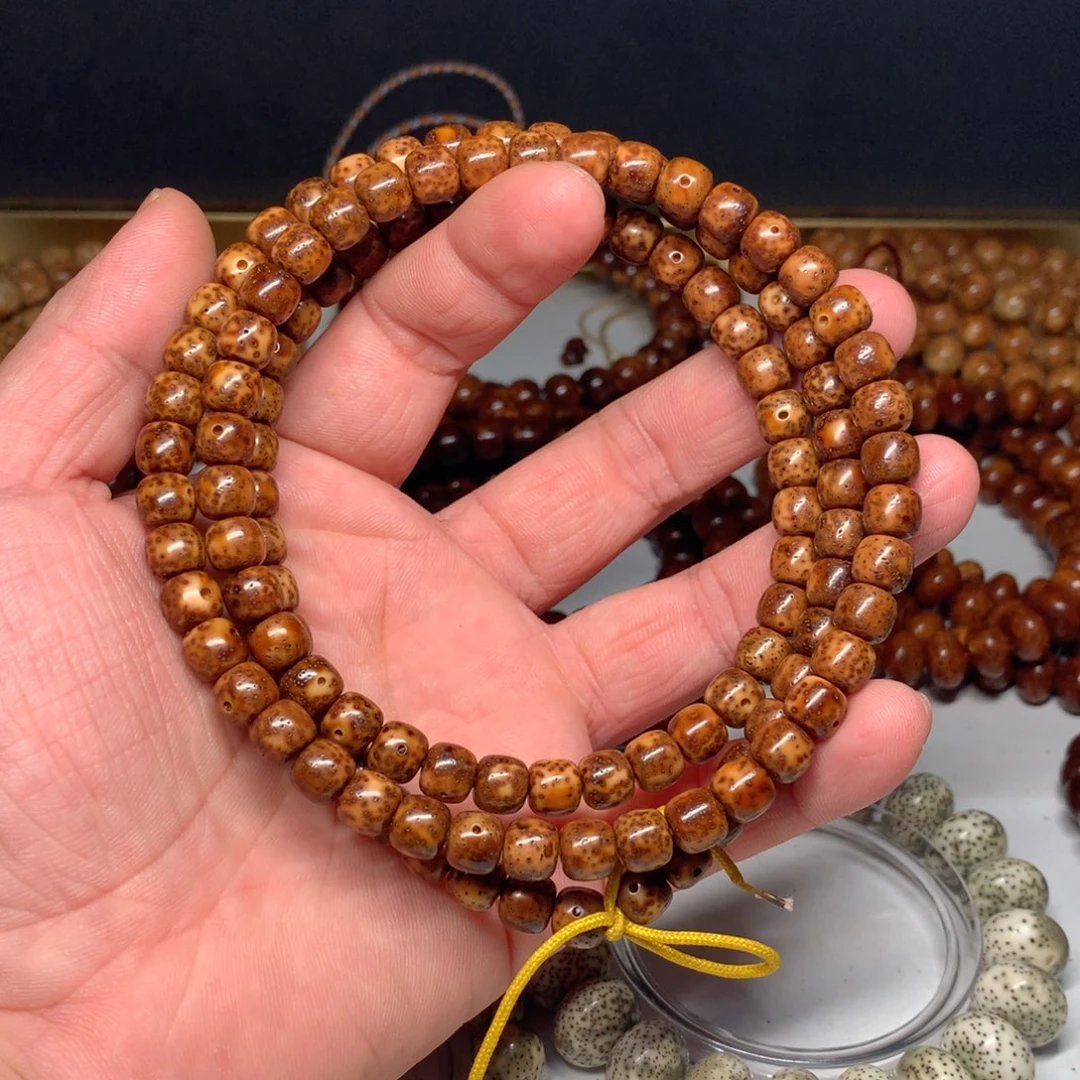 吊坠星月菩提陈化料87老型橘红虎皮全品