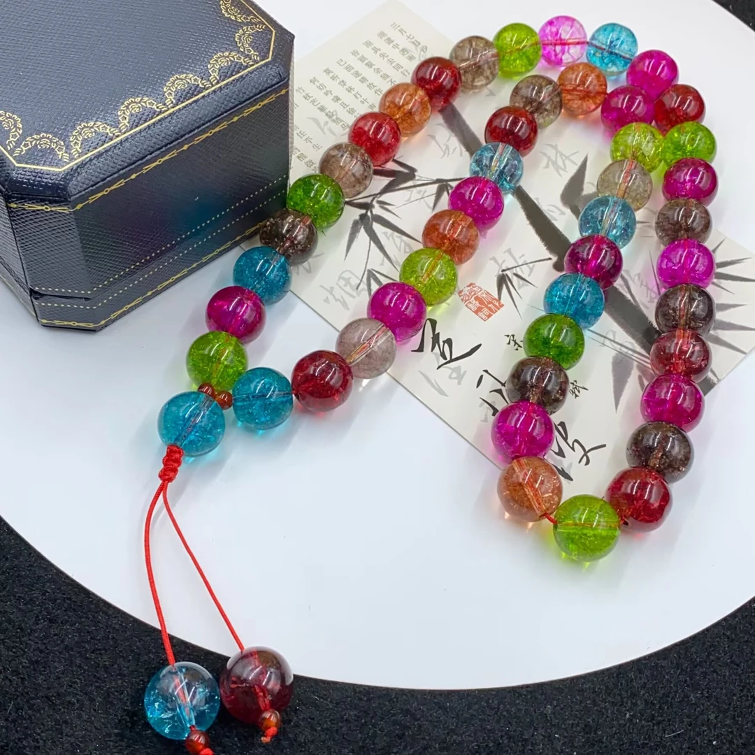 3863   斑 彩 药 王 晶  项链多样性发货