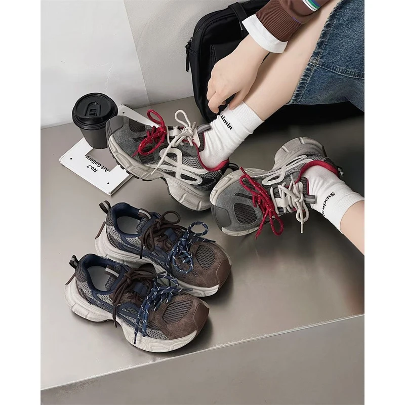 【超哥】【运费补助】秋冬潮流时尚厚底百搭老爹鞋ins潮鞋休闲鞋跑步