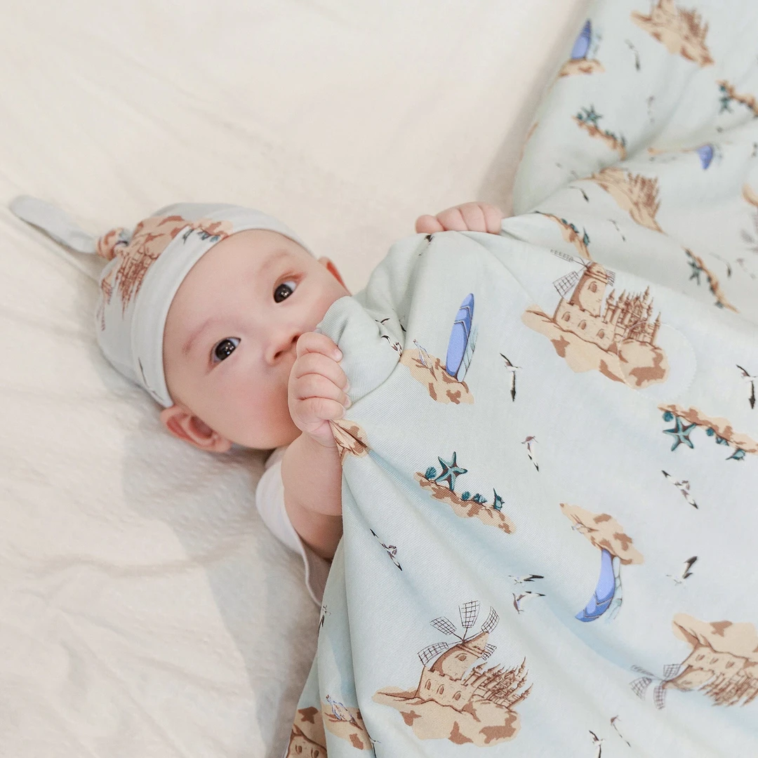 雅赞儿童机洗夏凉被柔软透气像宝宝的第二层皮肤一样