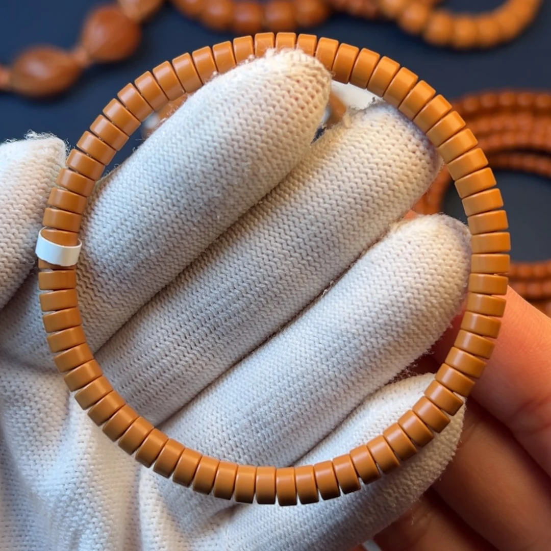 橄榄核手串/手链橄榄核尖药片单圈0.55cm