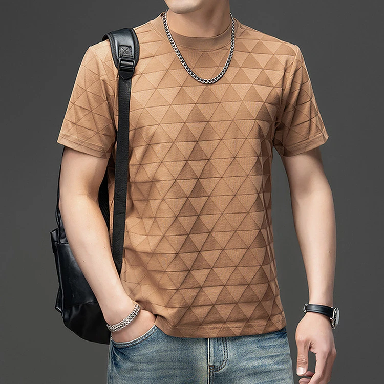 男士短袖t恤2025新款T恤爸爸夏装爸爸夏装爸爸夏装上衣服