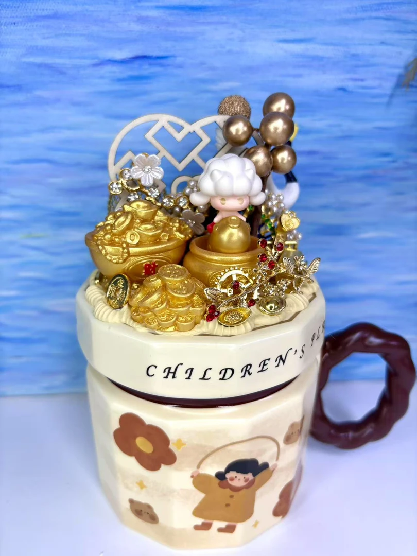 小萌粒水杯 个性潮流潮玩手作DIY
