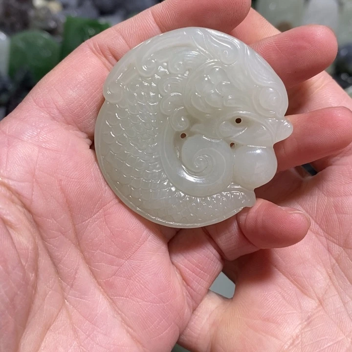 和田玉未镶嵌挂件