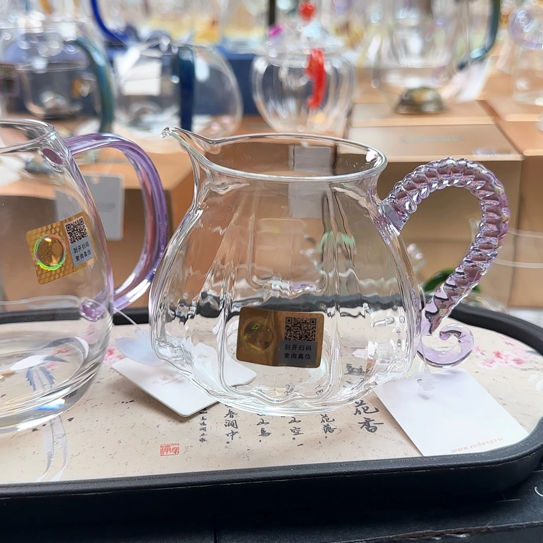 莲意公道杯茶海浅紫色