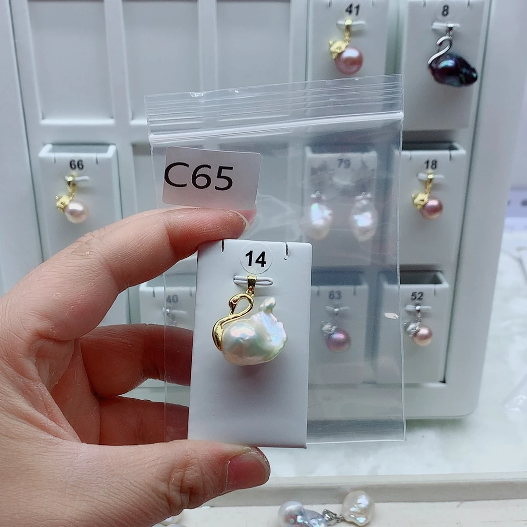 吊坠(不含链)合金淡水珍珠