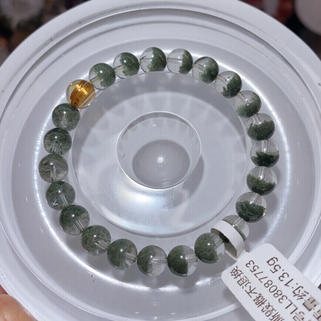 水晶手链未镶嵌F绿幽灵7.8