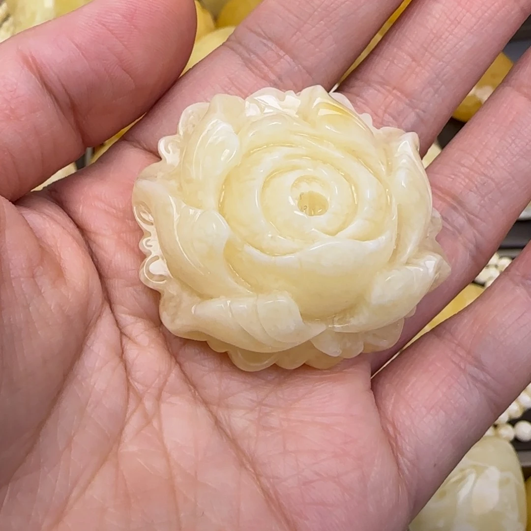 蜜蜡颈饰未镶嵌天然蜜蜡